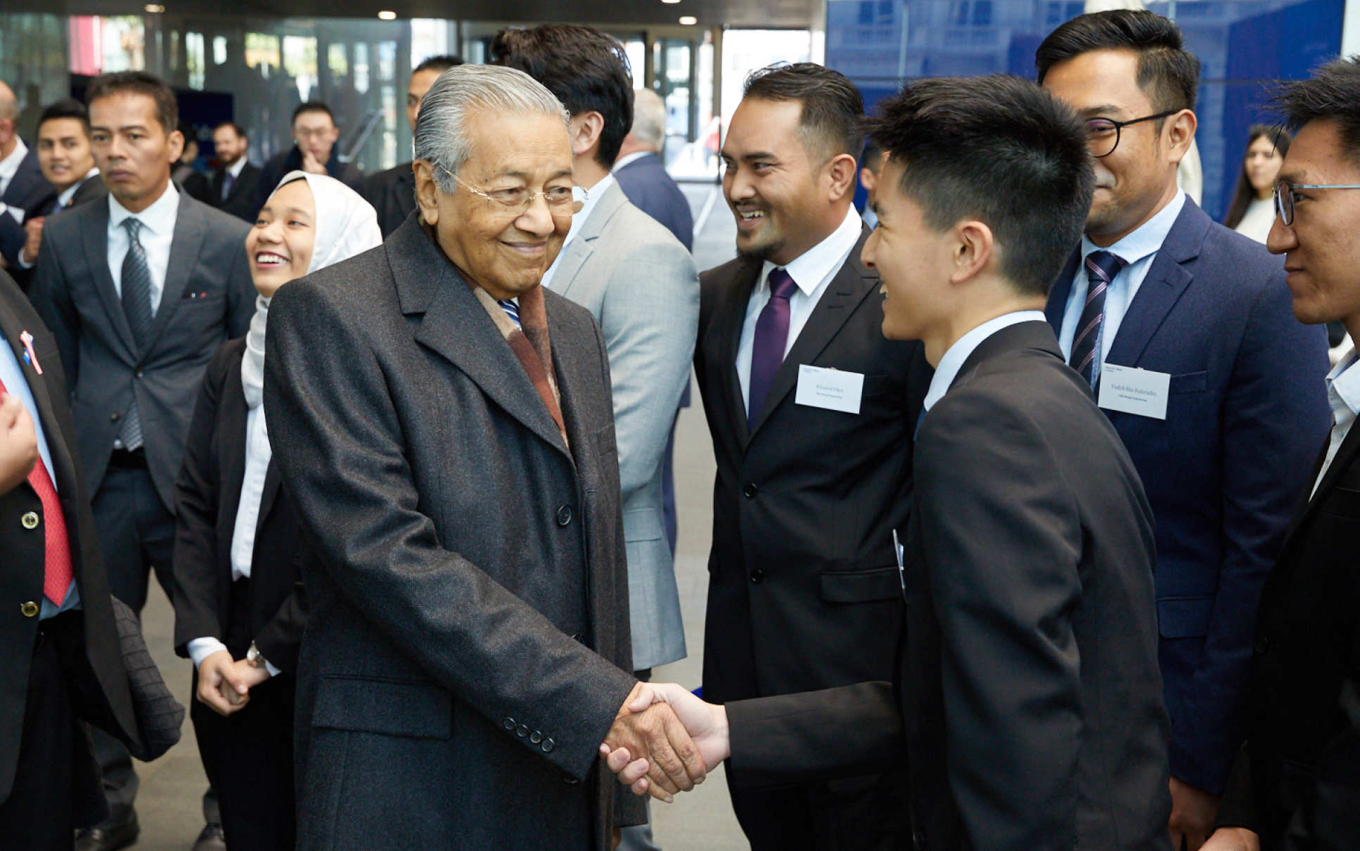 The PM meeting Malaysian students