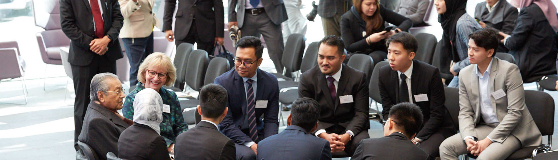 The PM with Malaysian students at Imperial