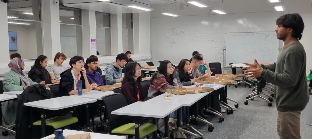 students during a session