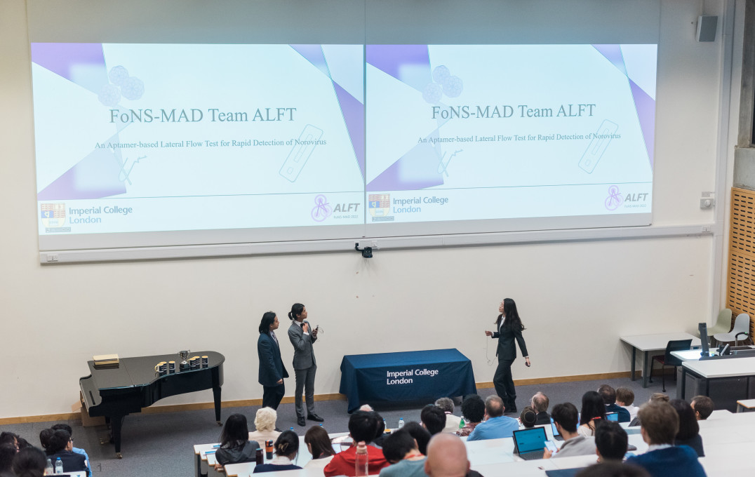 Team AFLT present their winning idea at the Make a Difference final.