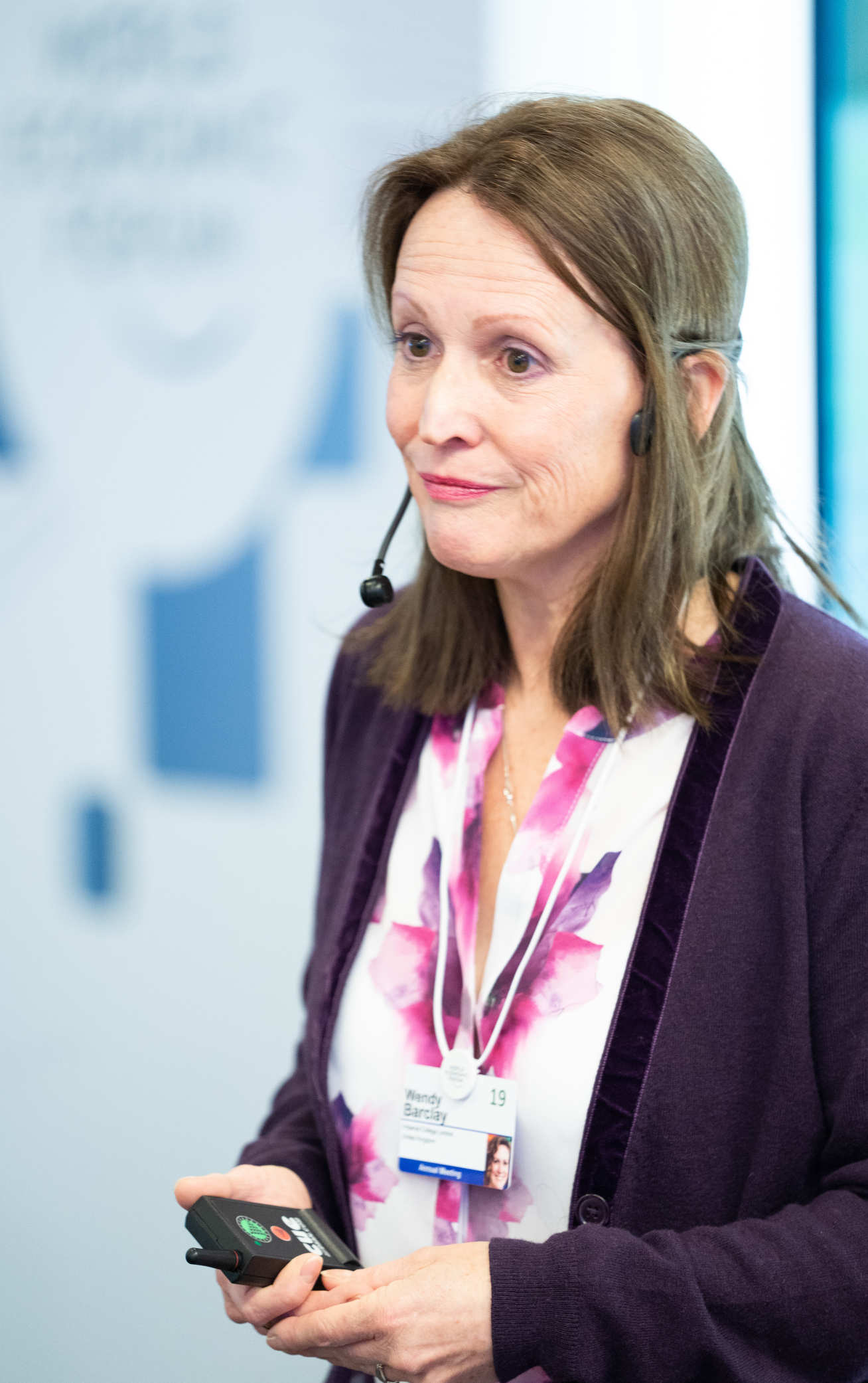 Professor Barclay speaking at the World Economic Forum