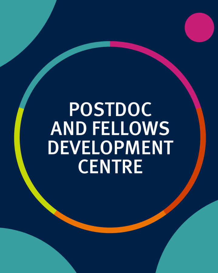 Text block saying Postdoc and Fellows Development Centre