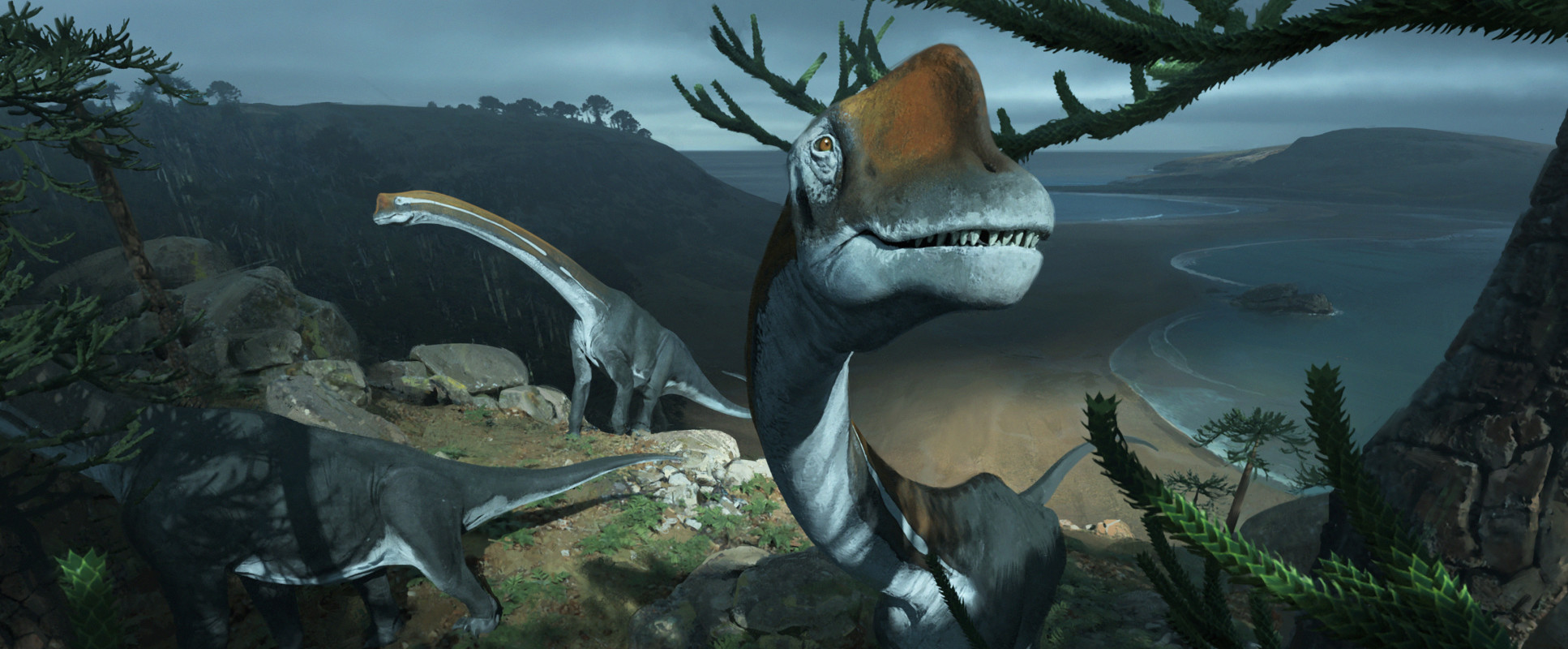 Illustration of Brachiosaurus dinosaur