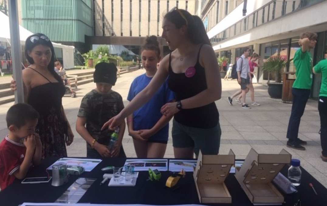 Sacha explaining solar fuels