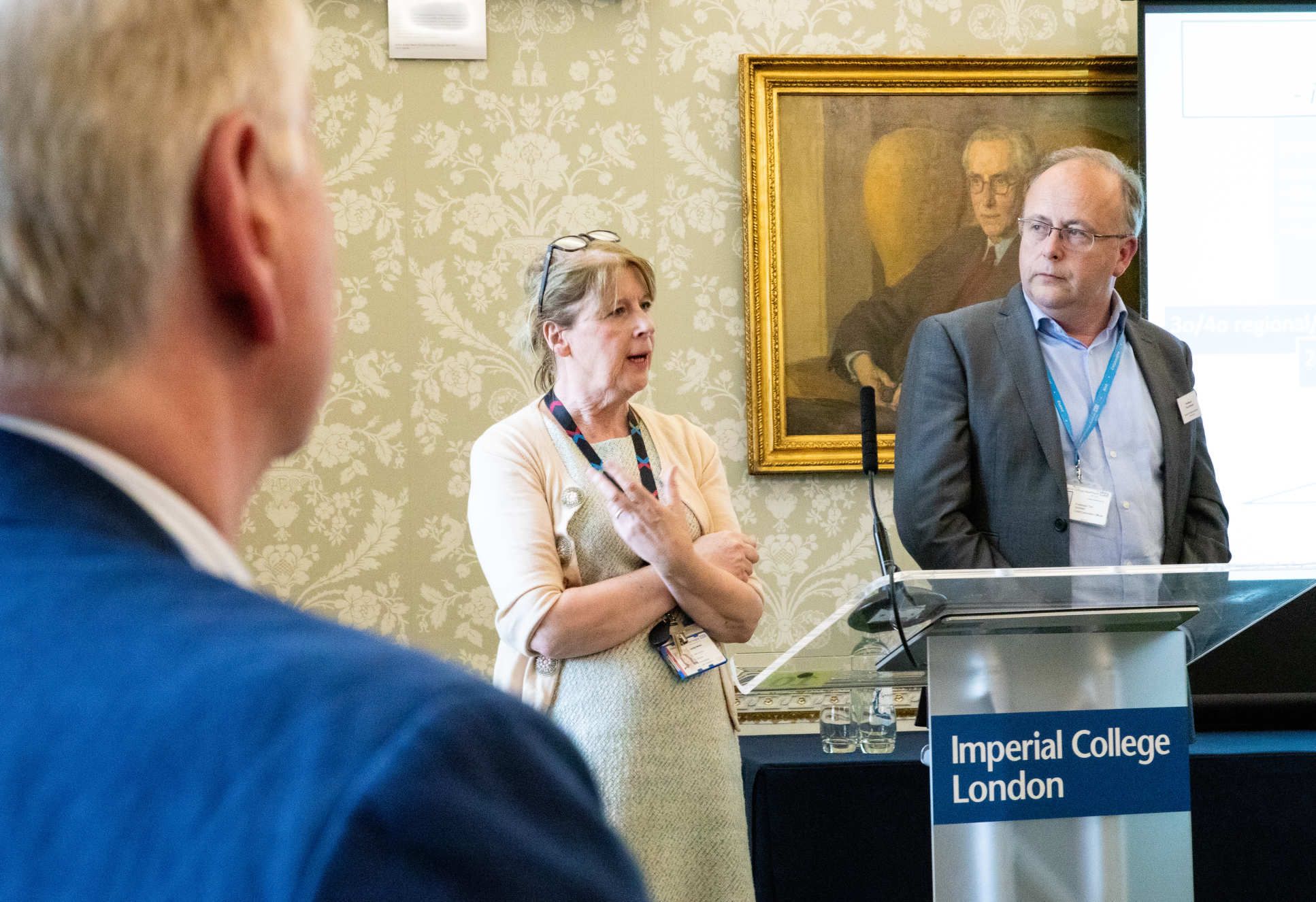 Ms Lesley Watts and Professor Tim Orchard