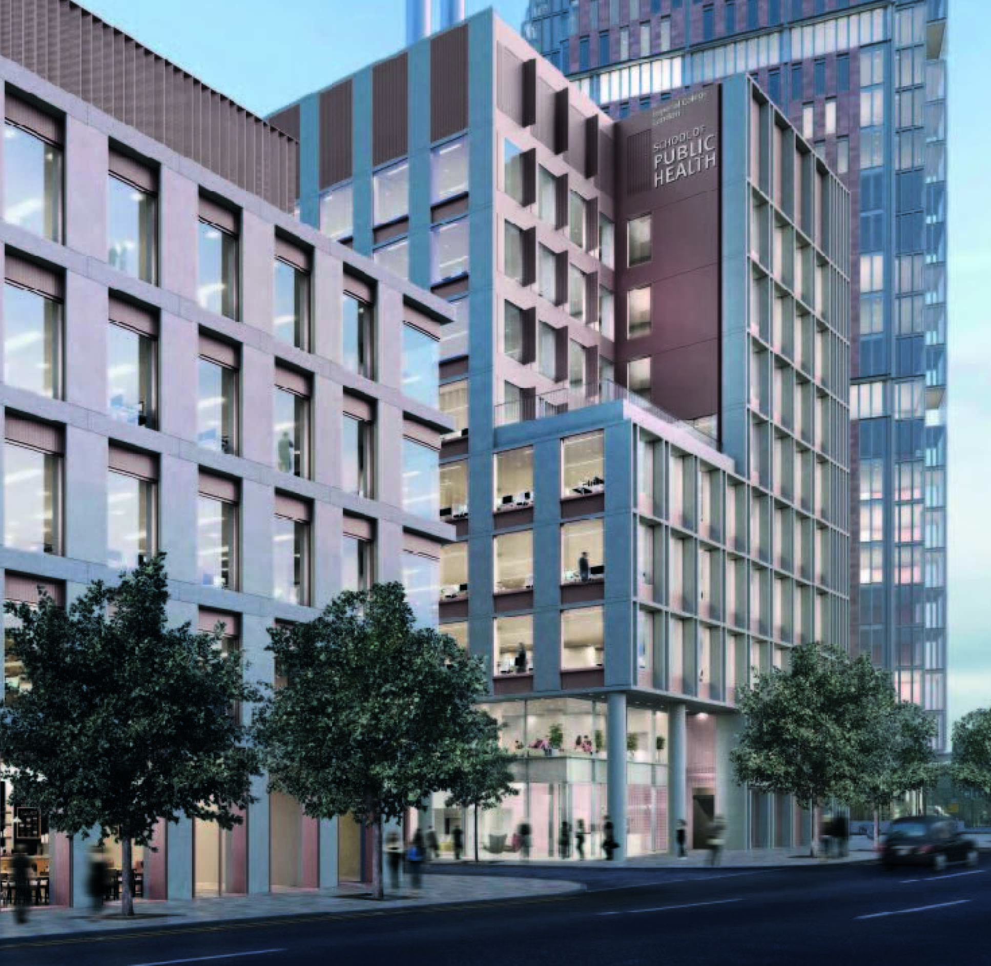 CGI of Imperial's new School of Public Health