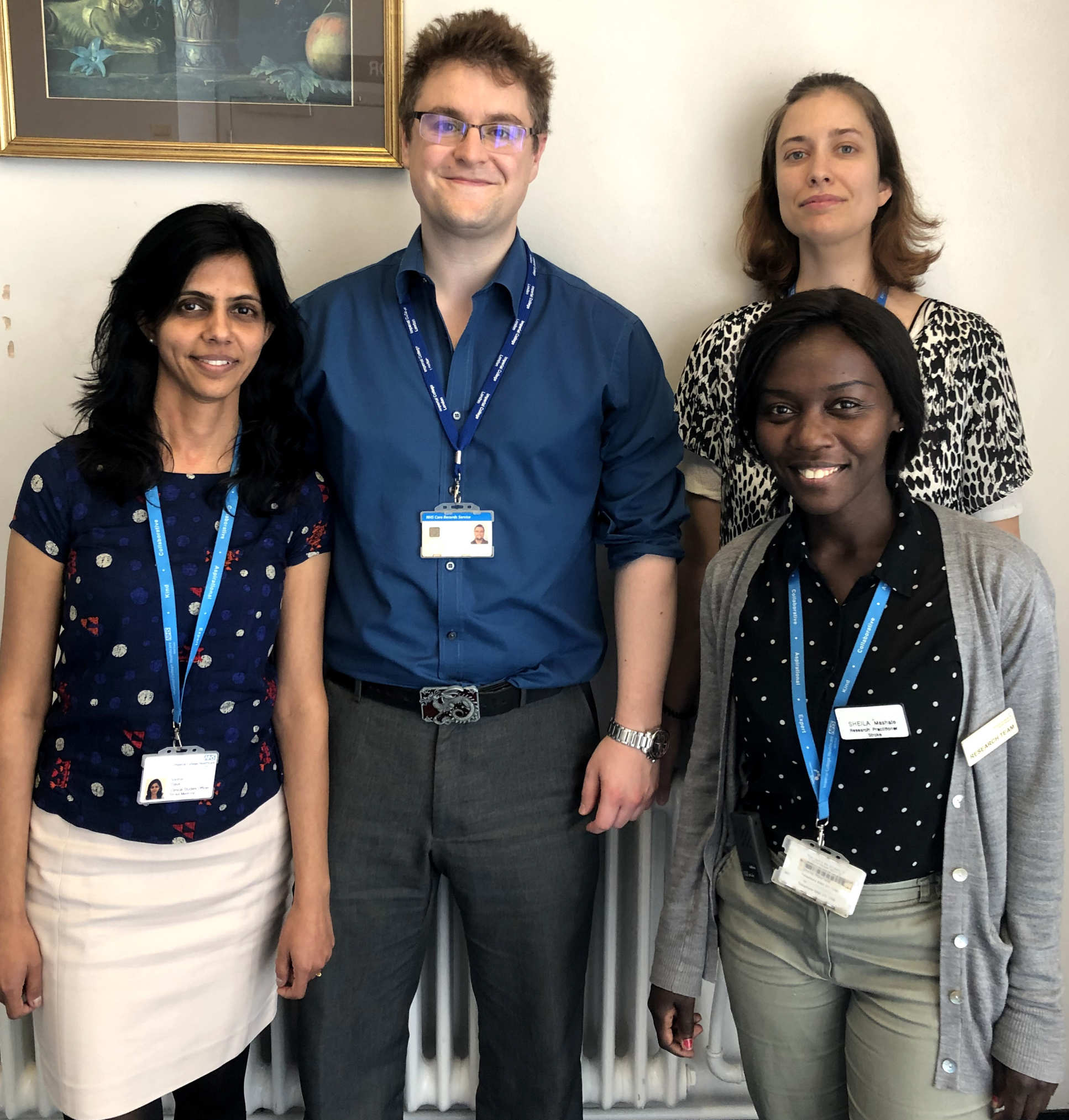 The team at Imperial College Healthcare NHS Trust who randomised the first participant.