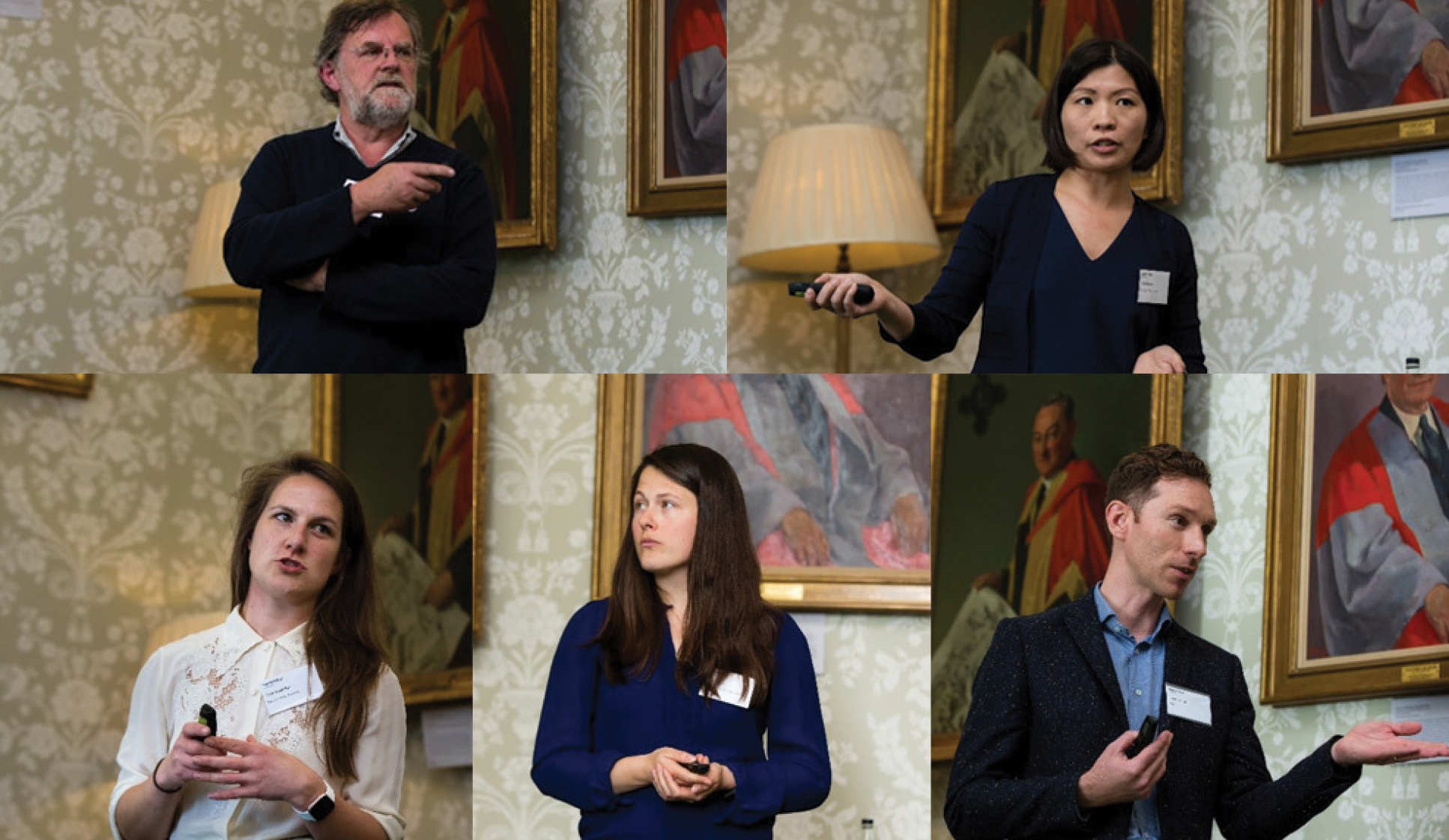 (Clockwise from top left) Professor Richard Murphy presented on the extensive use of life cycle approaches at the Centre for Environment and Sustainability at the University of Surrey; Dr Aiduan Borrion gave an overview of UCL’s life cycle expertise; Dr Carly Whittaker, Dr Mireille Rack (Co-Leader of the Network) and Bryan Hartlin presented on behalf of the UK Department for Transport, Tata Steel Europe and ERM respectively on the uses of life cycle approaches within government, industry and consulting.