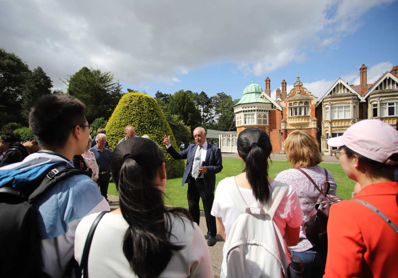 Students at Bletchley Park