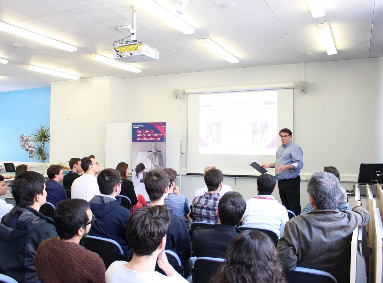 Professor Nic Harrison at an IMSE Lunchtime Seminar