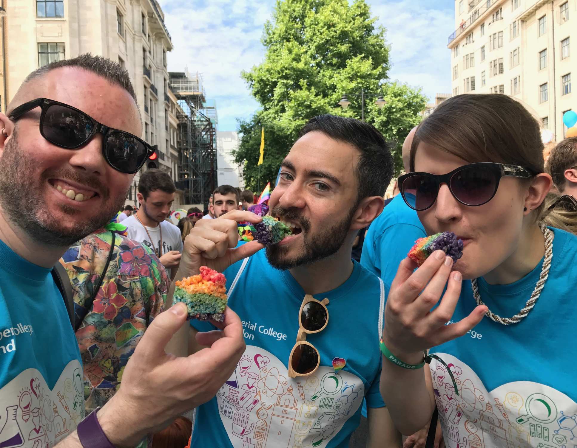 Staff at London Pride 2017