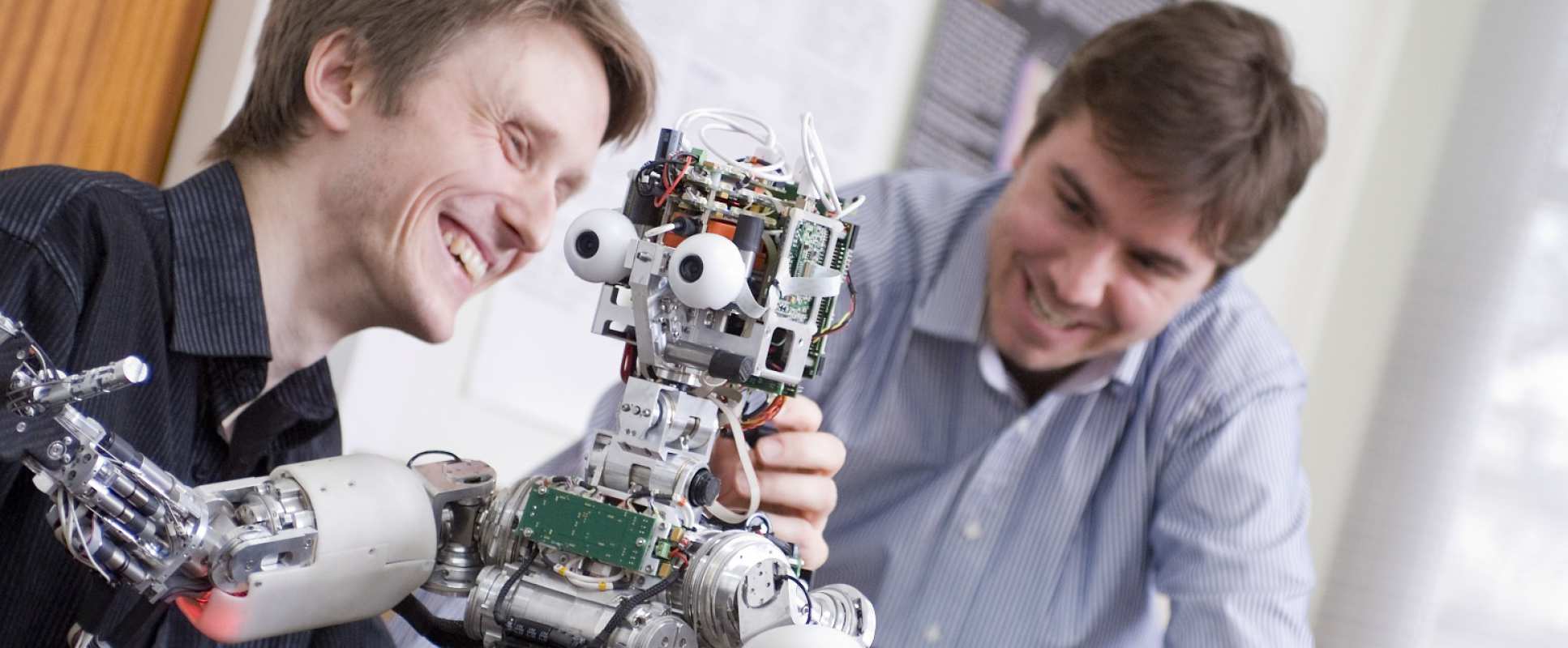 computing students with a robot