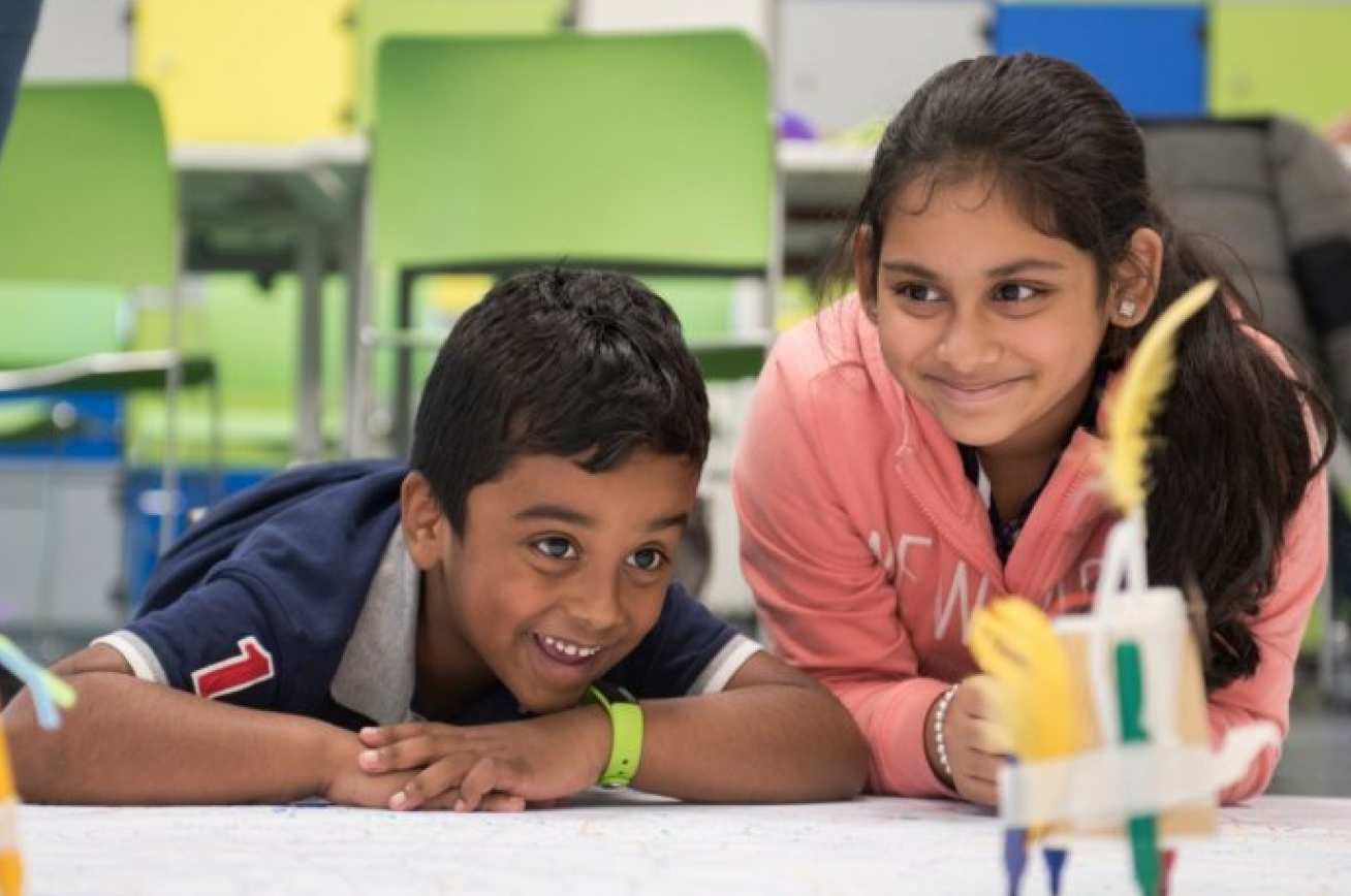 Children in the Invention Rooms at White City