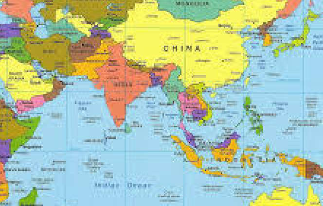 Asia And Middle East Map