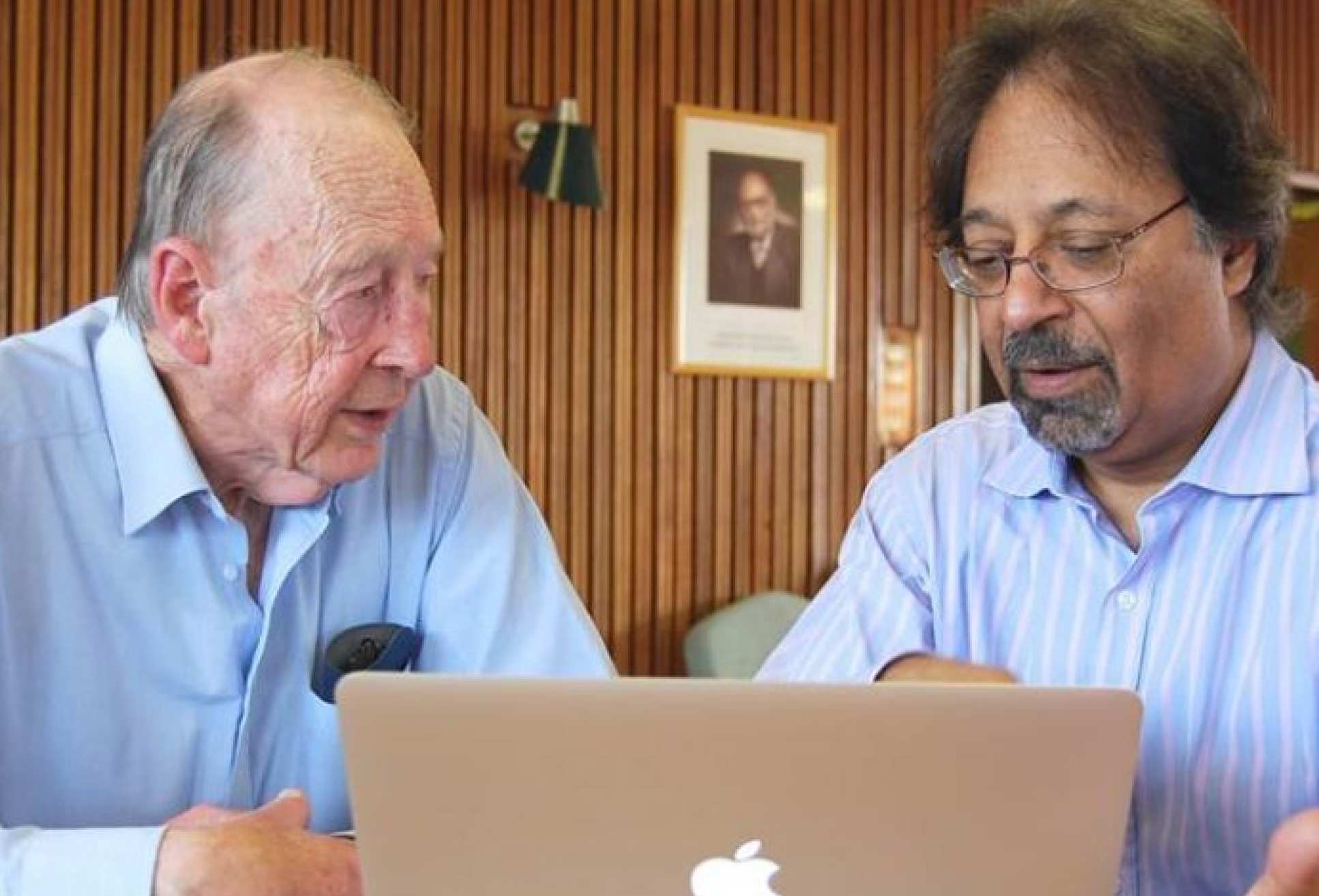 Professor Sir Tejinder (Jim) Virdee and Professor Sir Tom Kibble