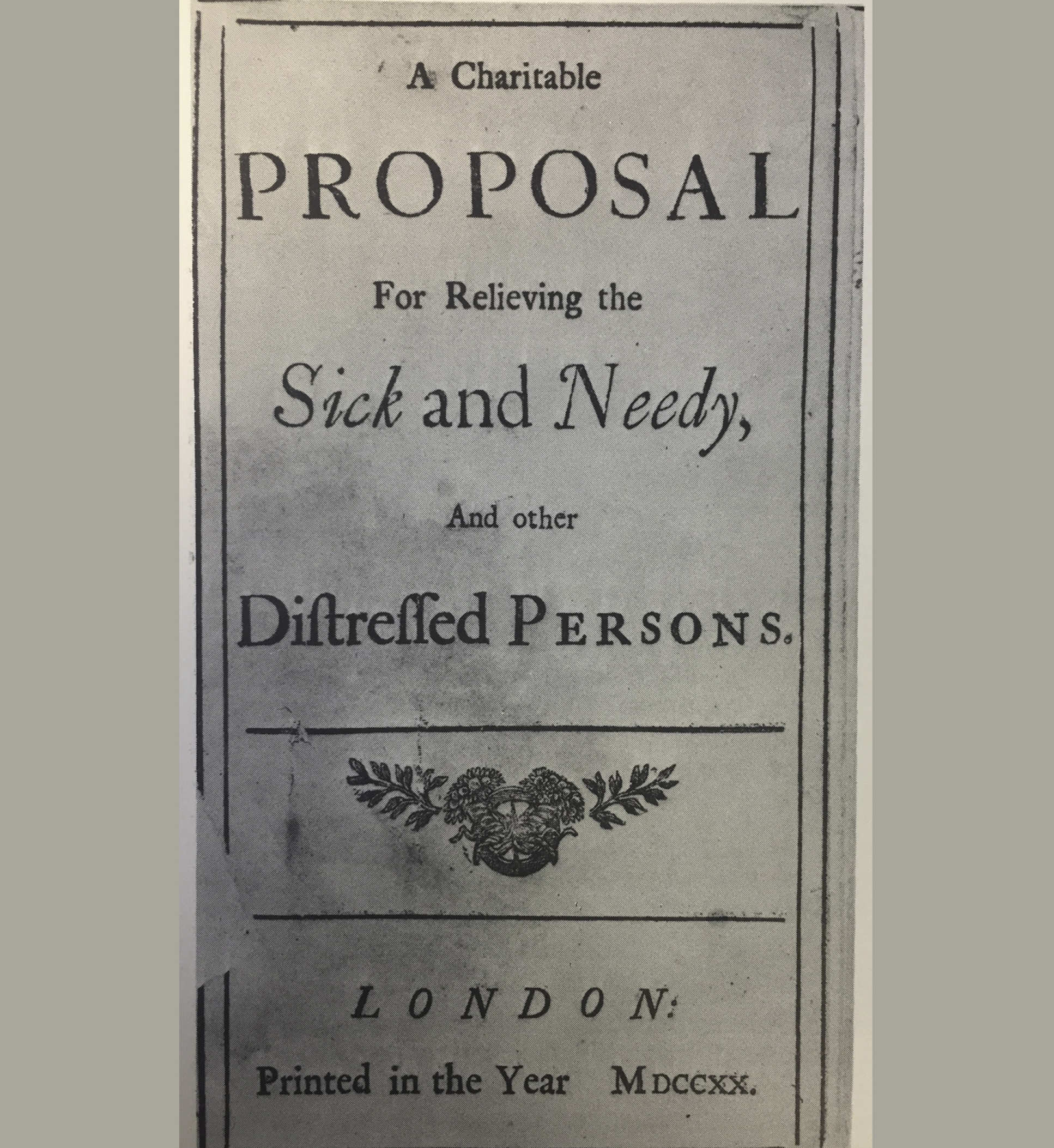 The founding document of the original hospital (Image: Chelsea and Westminster Hospital)