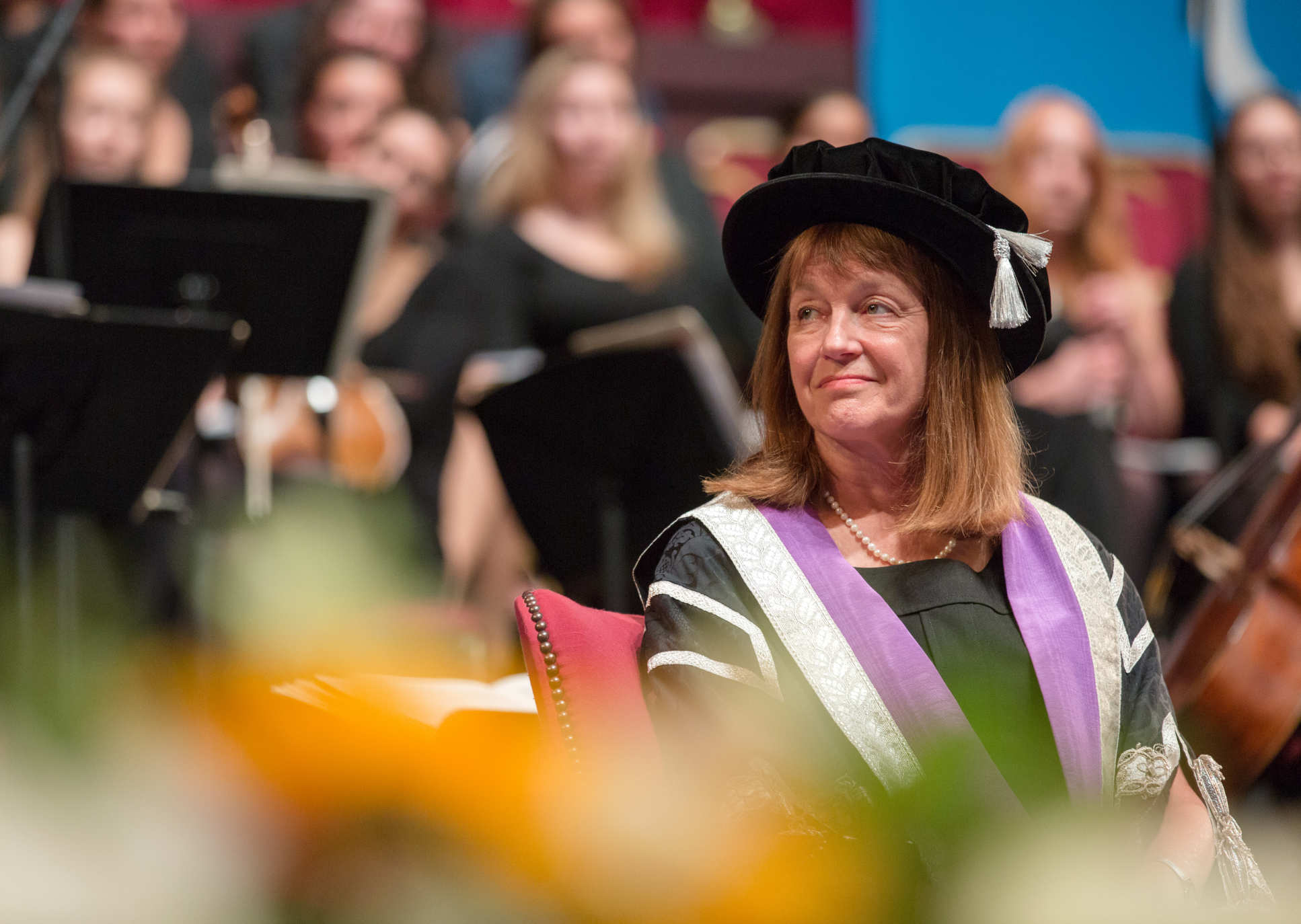 President Alice Gast at the ceremony