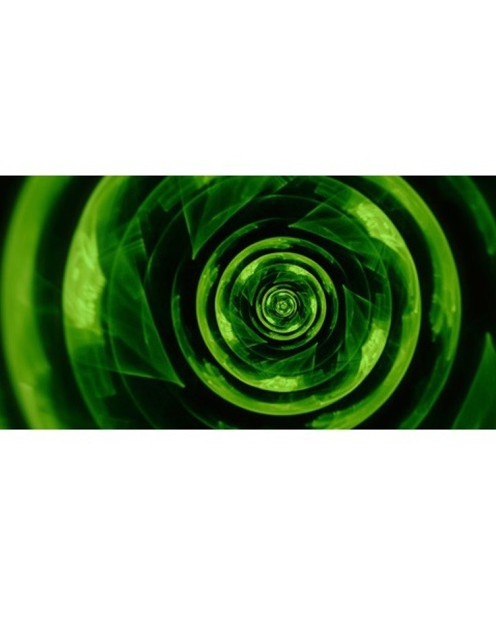 Green concentric circles