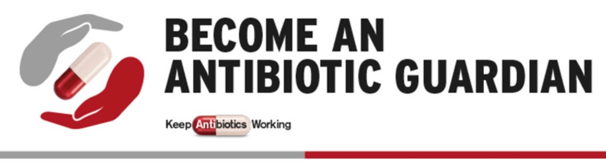 Text: Become and Antibiotic Guardian with 