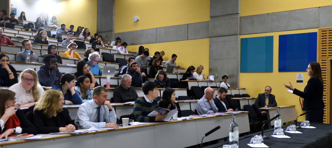 Lecture theatre with audience