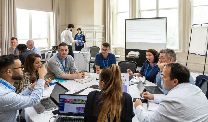 People at a meeting
