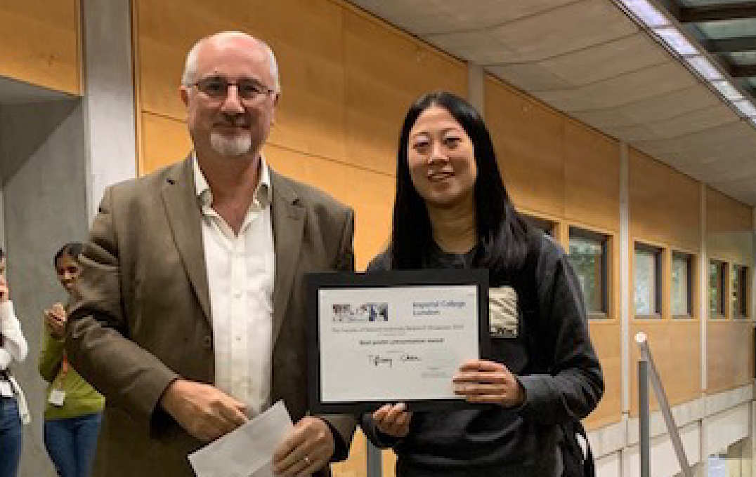 Tiffany Chan (Chemistry) awarded £800 for best poster
