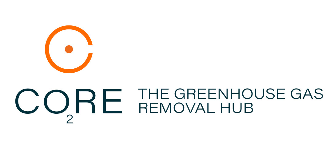 CO2RE, The Greenhouse Gas Removal Hub, black text on white background
