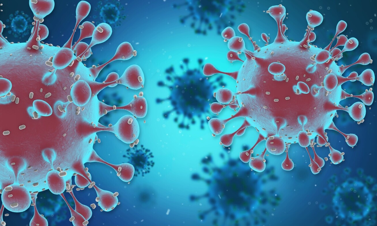CGI picture of COVID-19 virus.