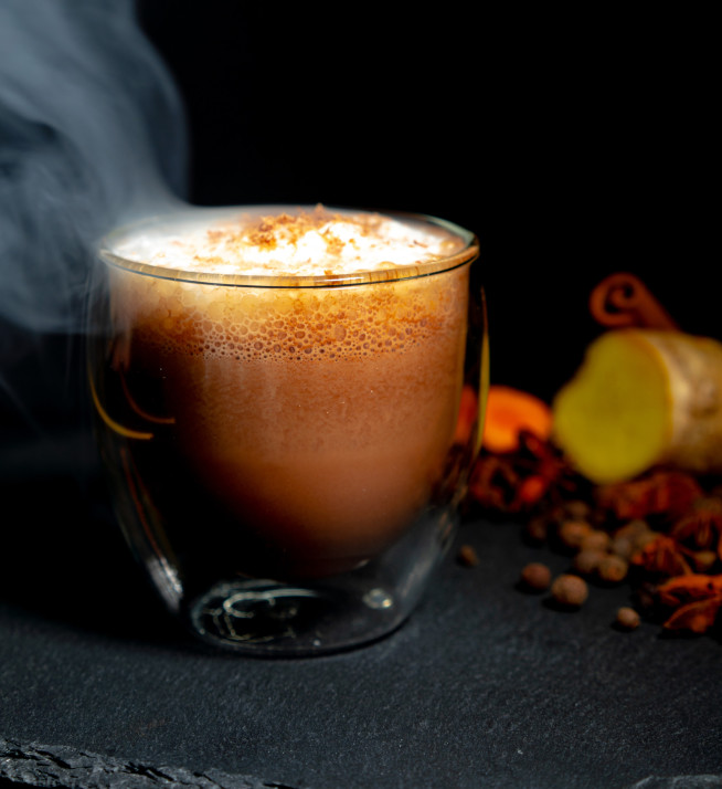 Turmeric spiced hot chocolate