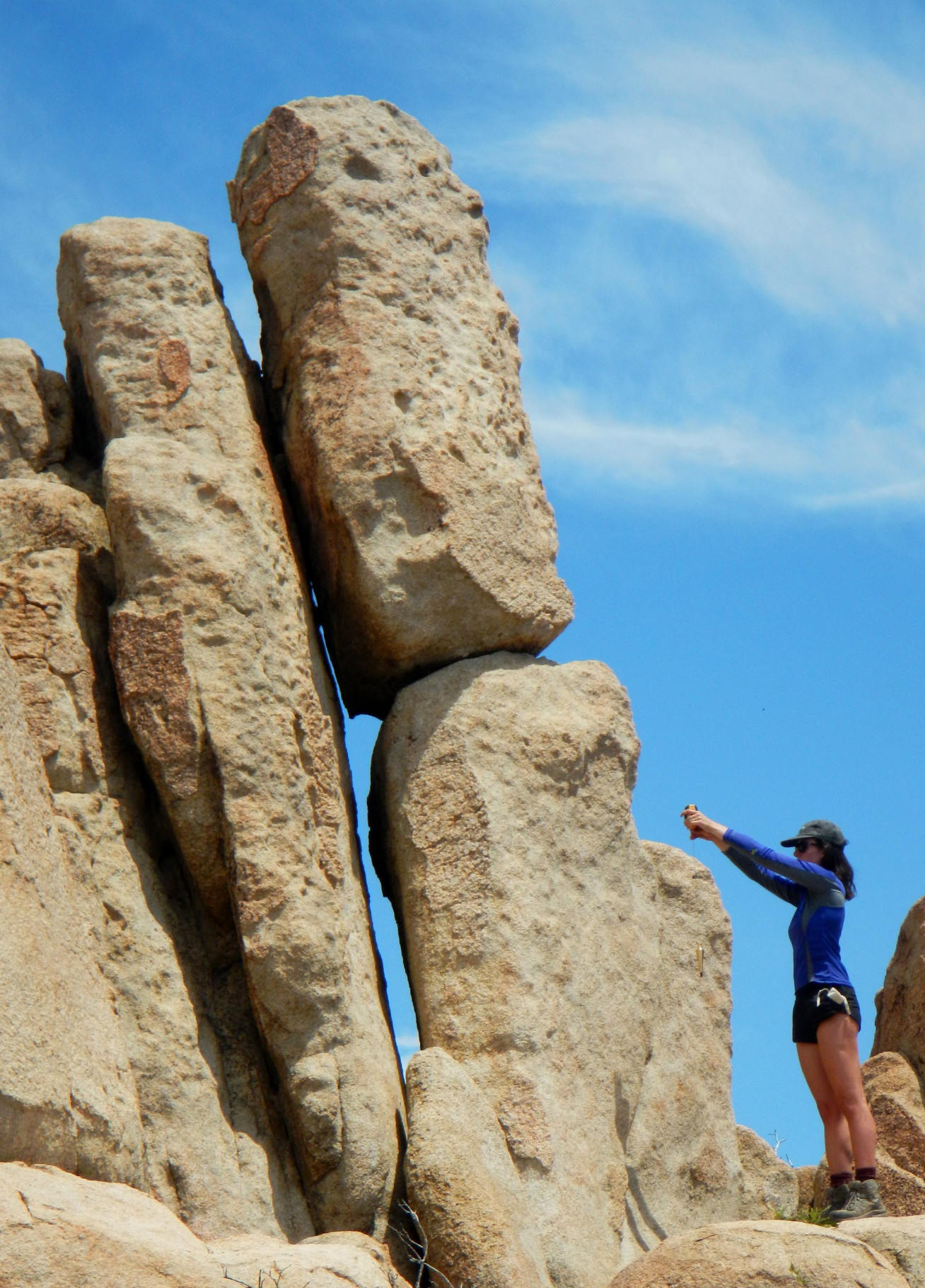 Lead author Anna Rood examining a PBR in California