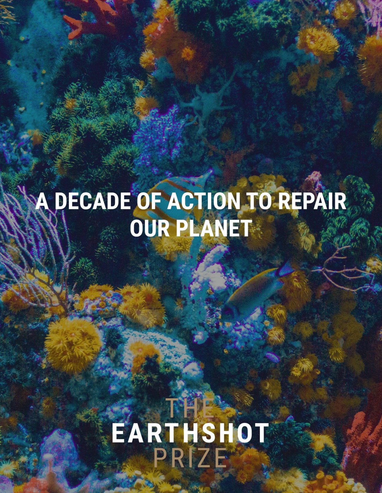 An image advertising the 2022 Earthshot Prize