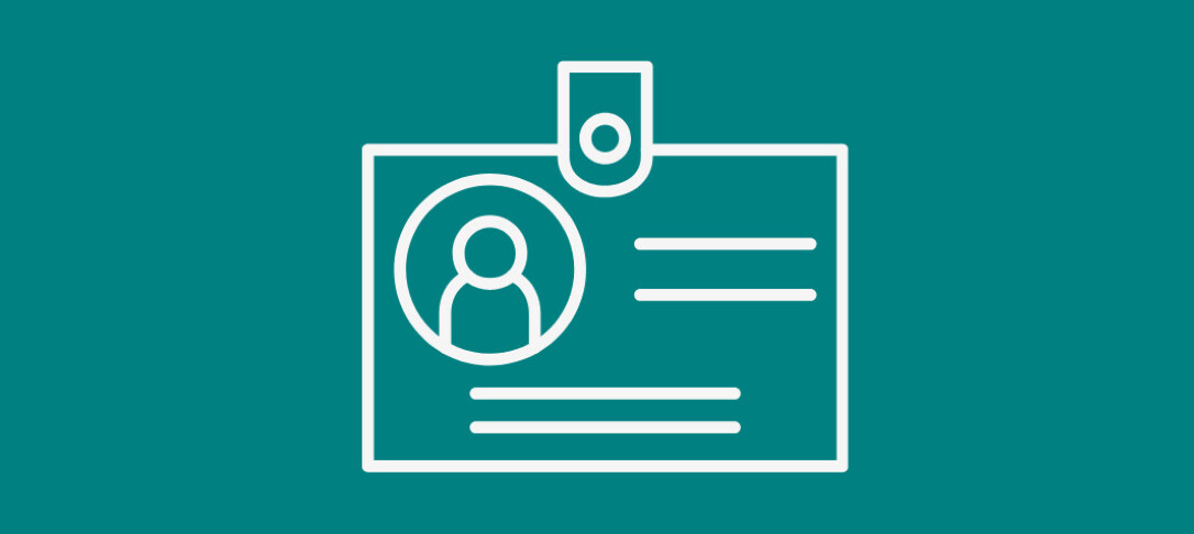 Icon depicting employee badge