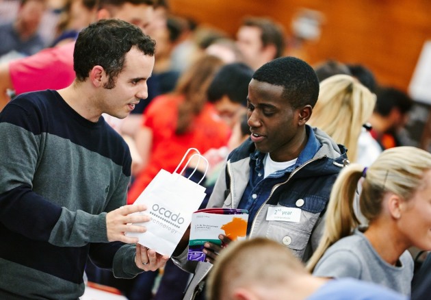 Students networking at a Careers Fair