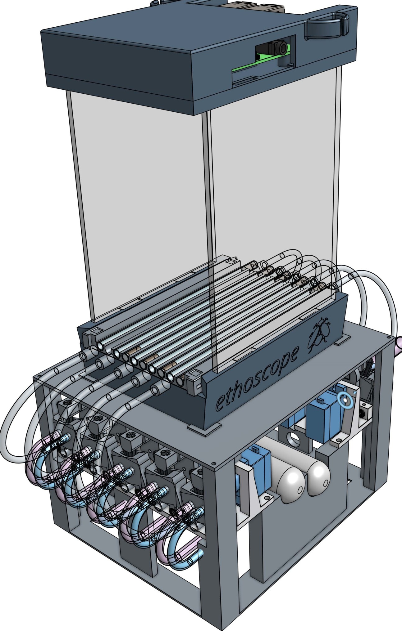 Computer design of the machine the team used