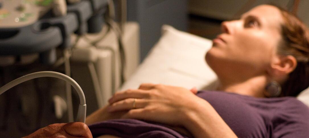 woman having ultrasound