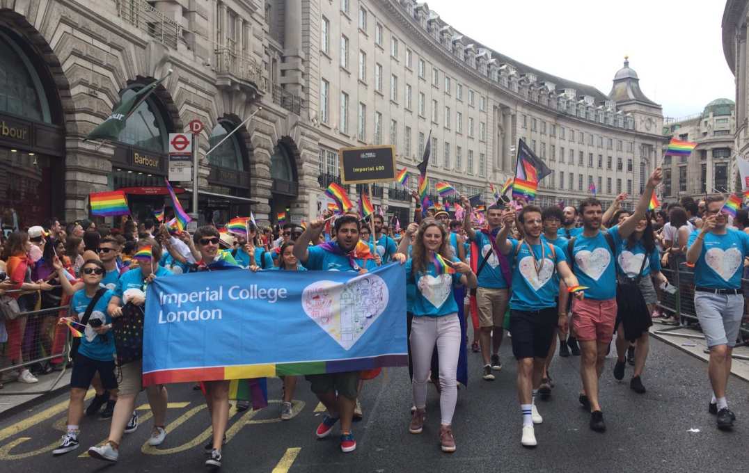 group shot at Pride