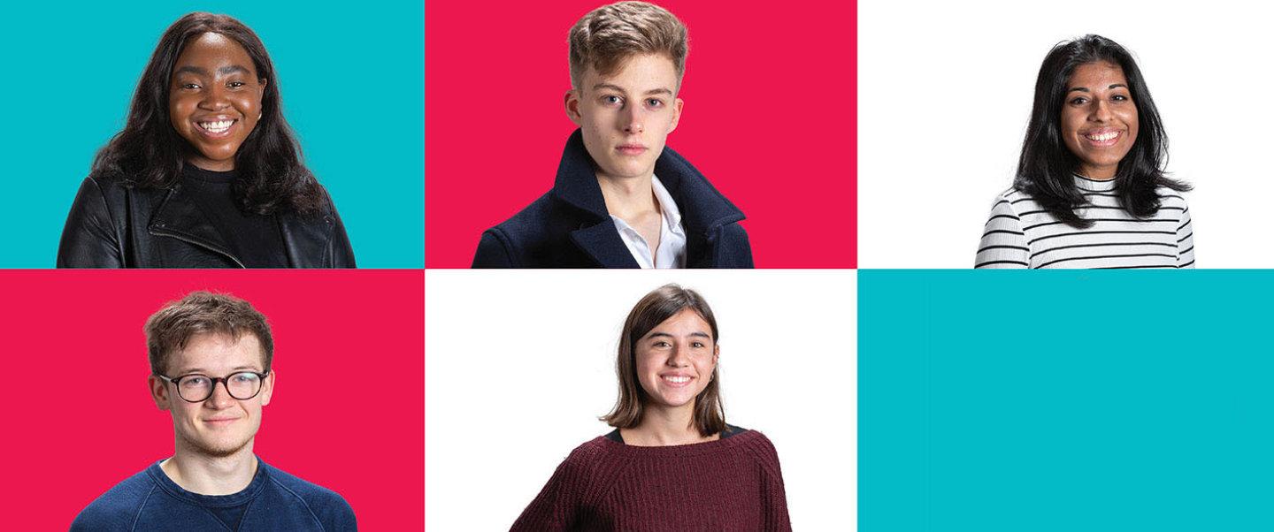 Portraits of Imperial's student blogger team