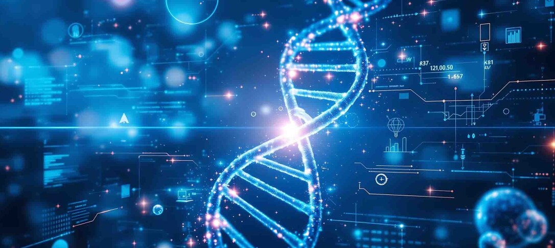 Image of a double helix structure