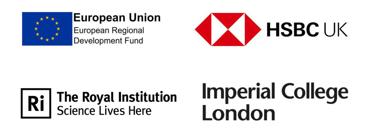 ERDF, HSBC UK, Ri and Imperial College London logos