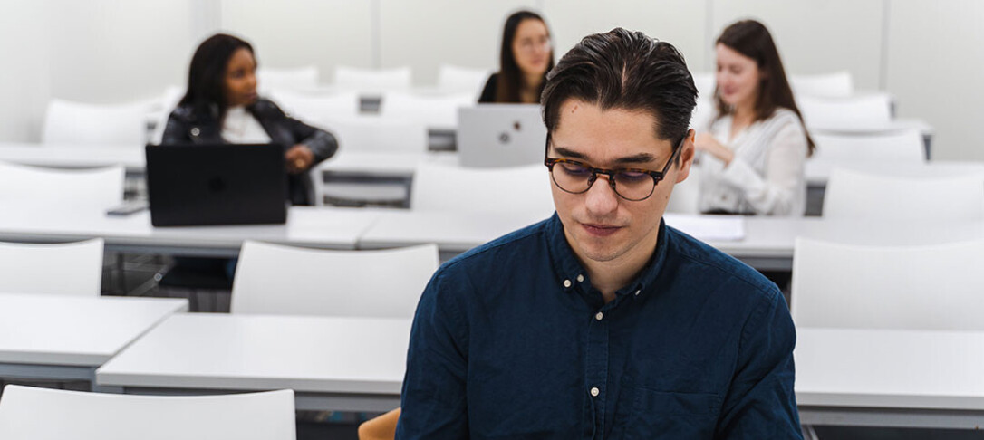 Students in a classroom