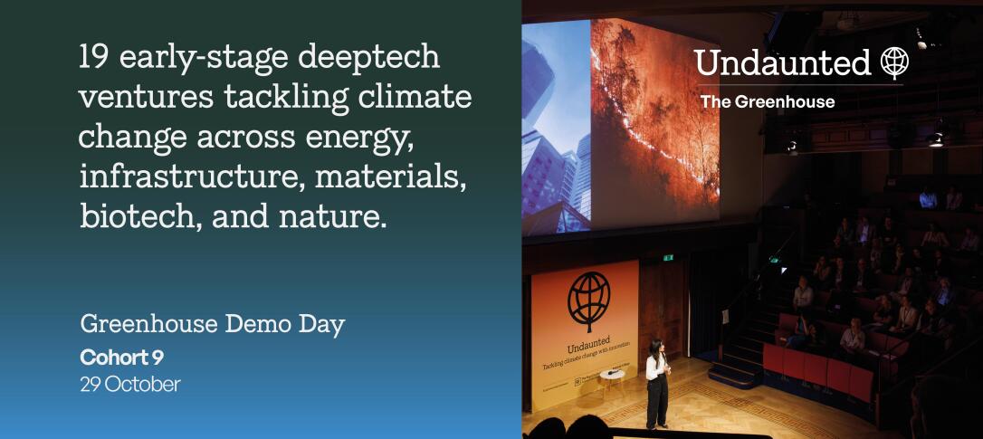 19 early-stage deeptech ventures tackling climate change across energy, infrastructure, materials, biotech, and nature.