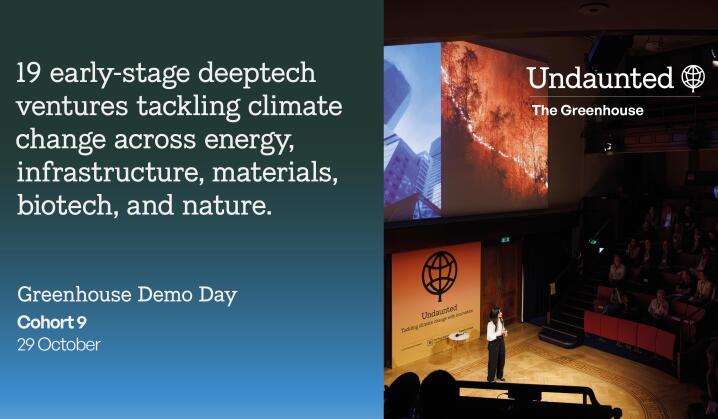 19 early-stage deeptech ventures tackling climate change across energy, infrastructure, materials, biotech, and nature.