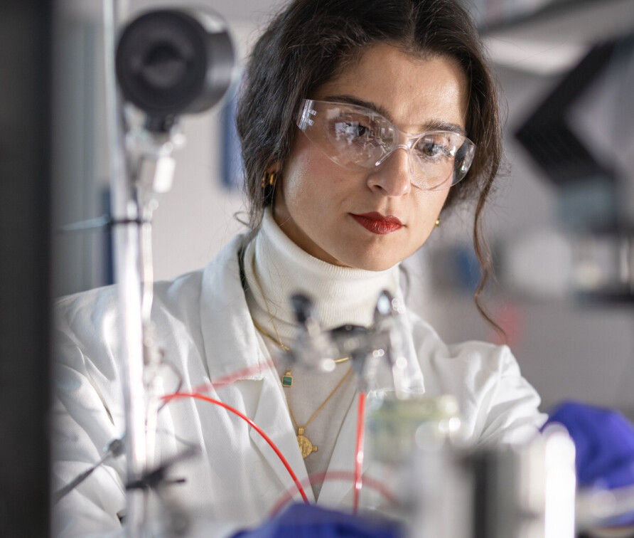 Image of a person in the lab