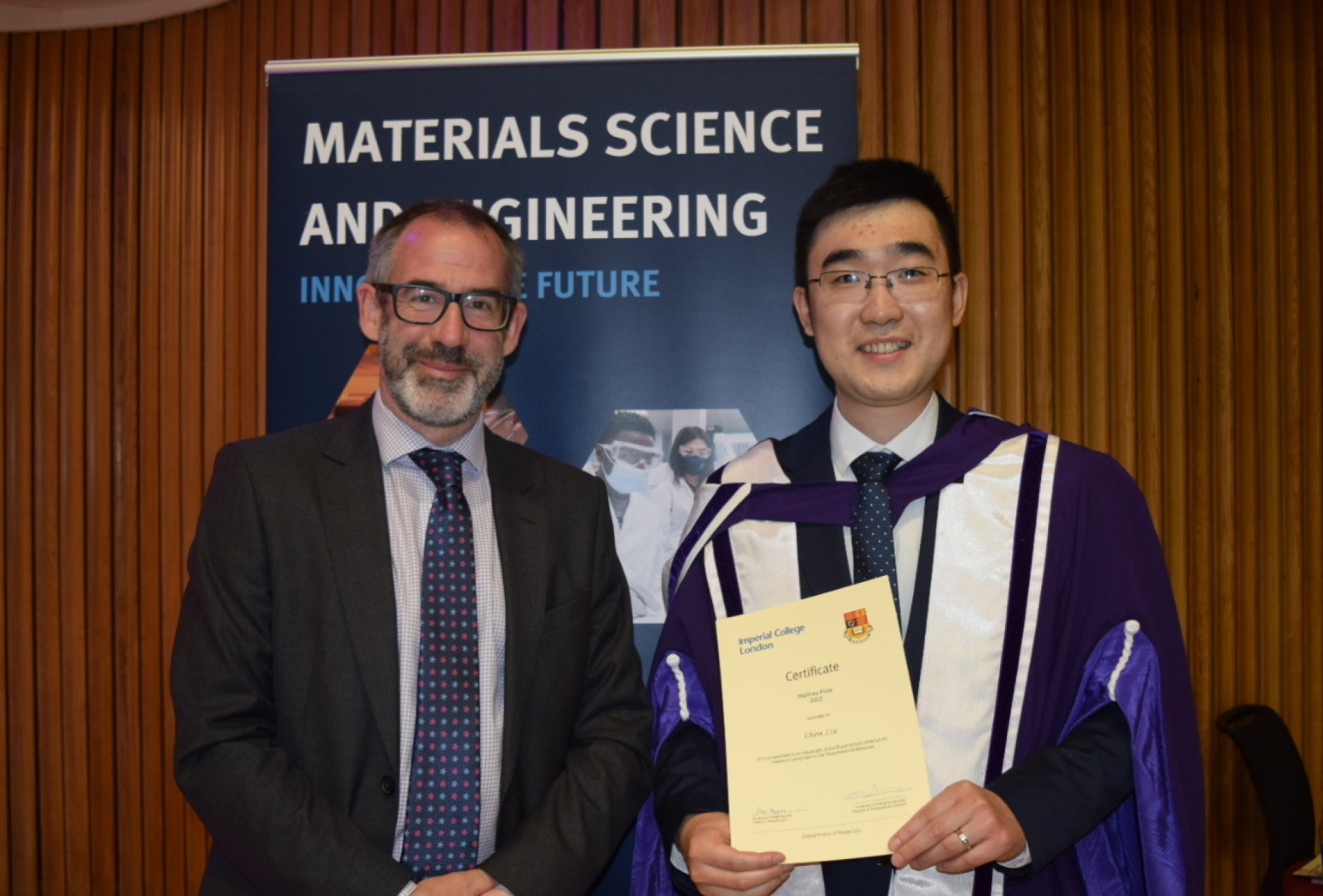 An image of Professor Peter Haynes and Dr Chen Liu