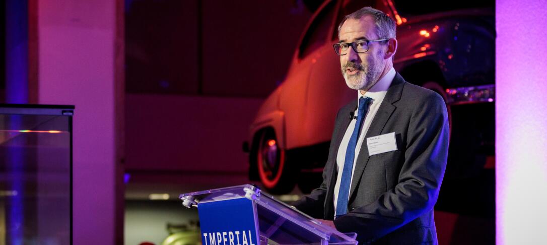 Provost Peter Haynes speaking at an Imperial Event