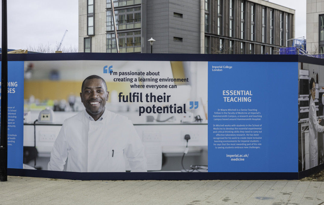 Hoarding 1 at White City Campus