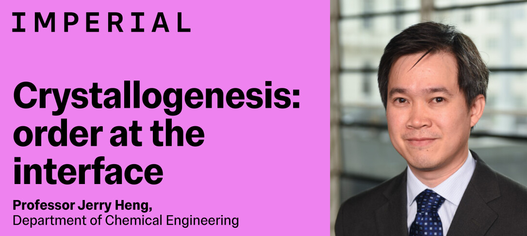 Crystallogenesis: order at the interface