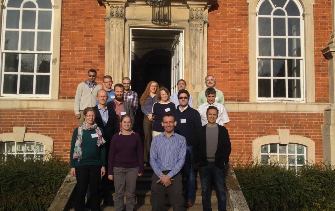Delegates photographed outside Chicheley Hall at the inaugural meeting of the Red Lotus Project in 2016