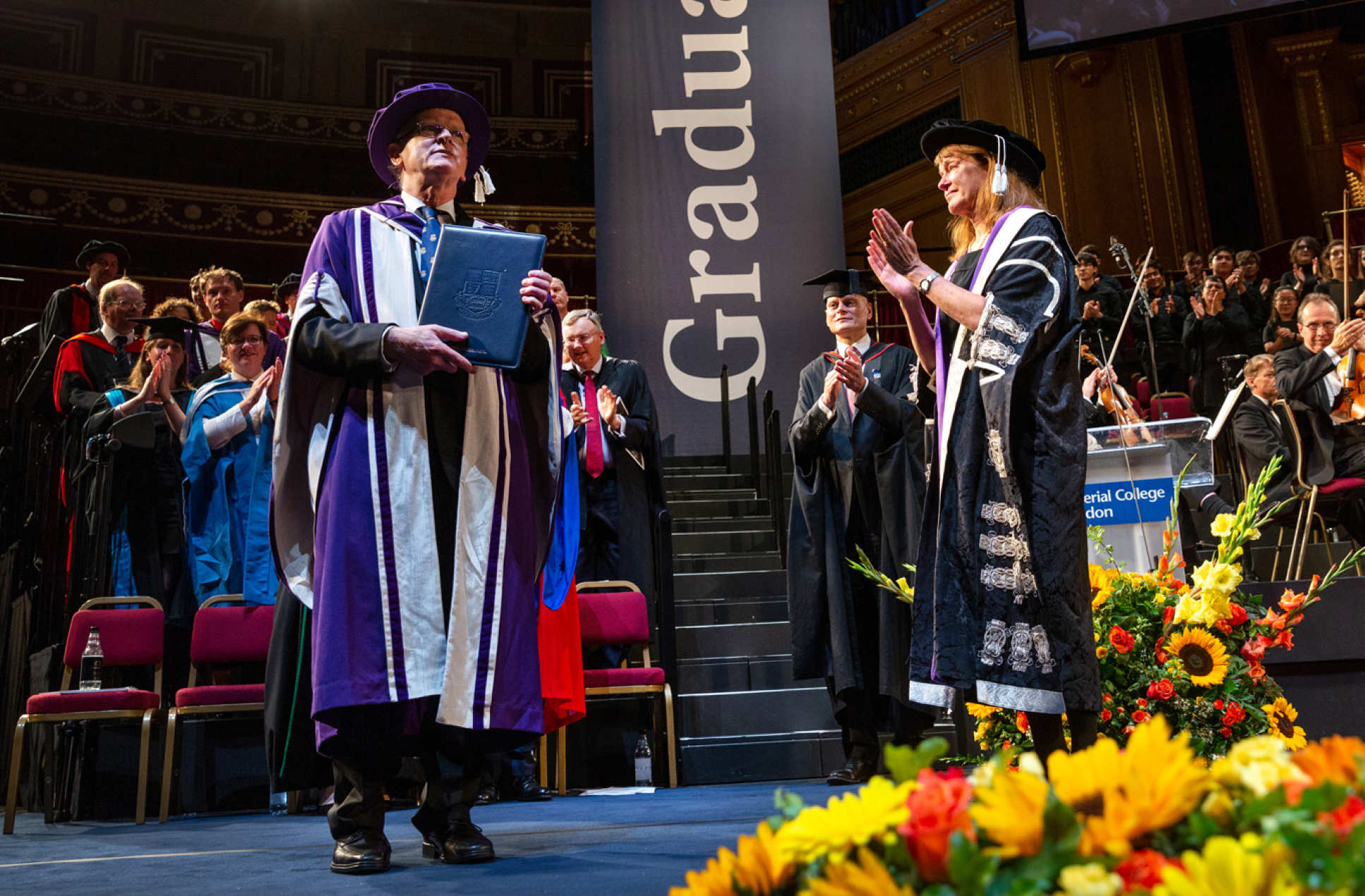 James Stirling receiving his honorary doctorate