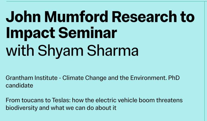 Graphic advertising John Munford research to impact seminar'